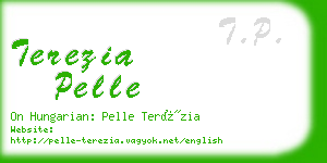 terezia pelle business card